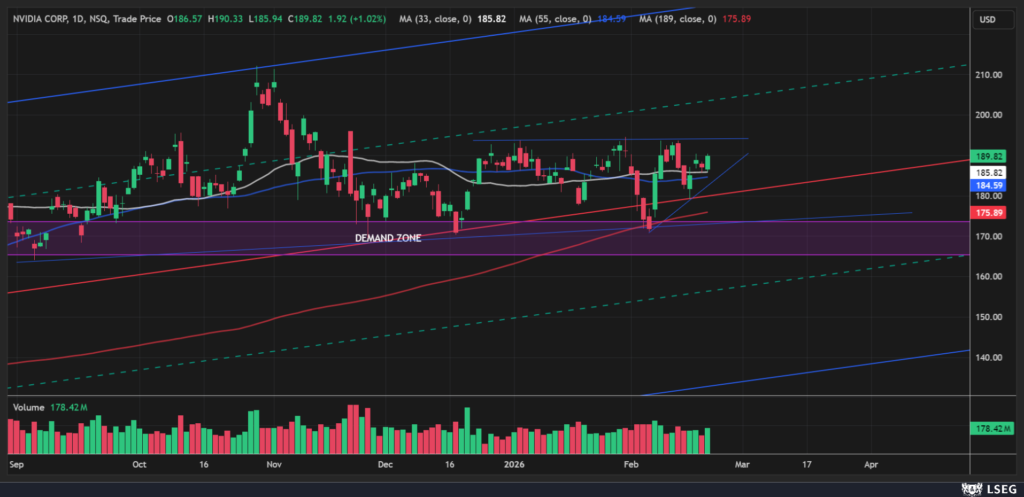 NVDA daily chart